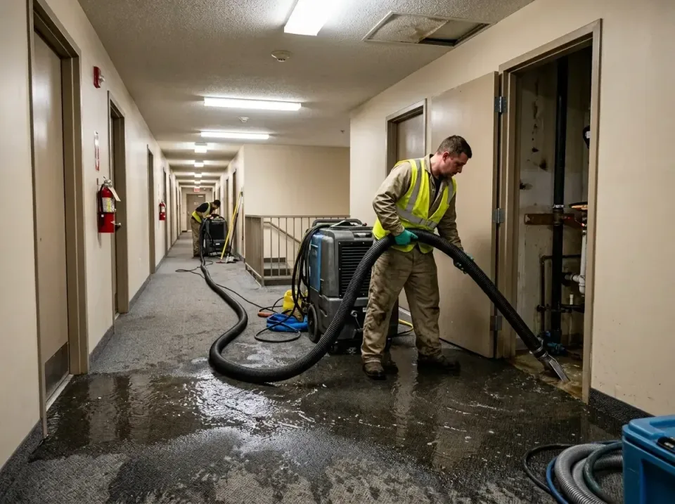 multi-unit-apartment-hallway-f-005 — frequently asked questions, Emergency Burst Pipe Water Extraction & Removal in Elk Cree…
